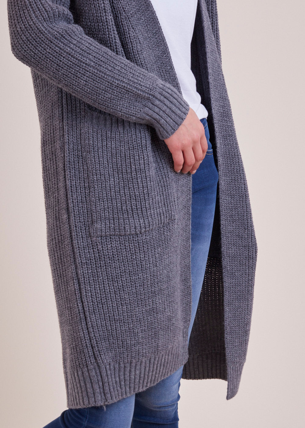 Strickmantel mit Taschen